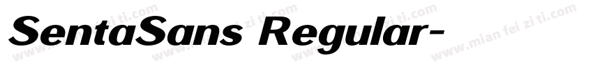 SentaSans Regular字体转换